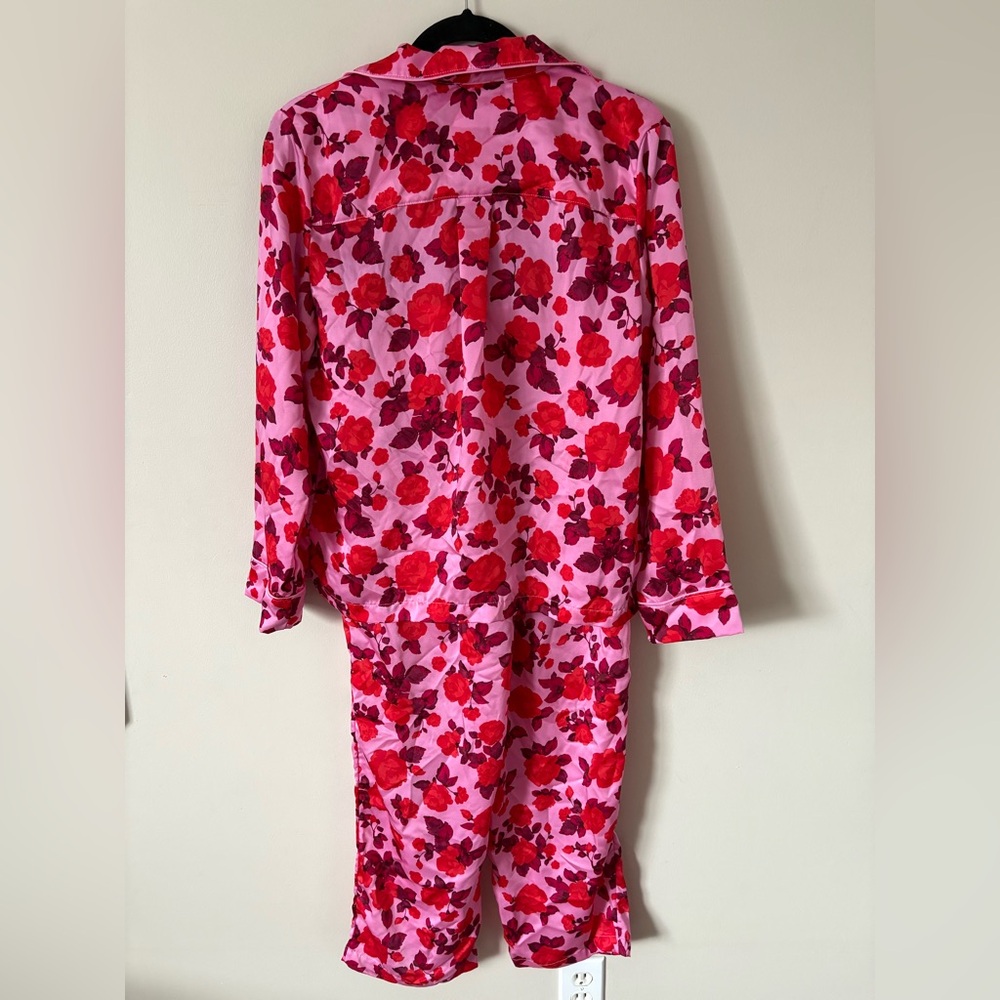 Loft Ladies Pjs Set Sleep‎ Wear Rose Blush SzSmall Soft Satin Feel NWOT - Picture 12 of 12